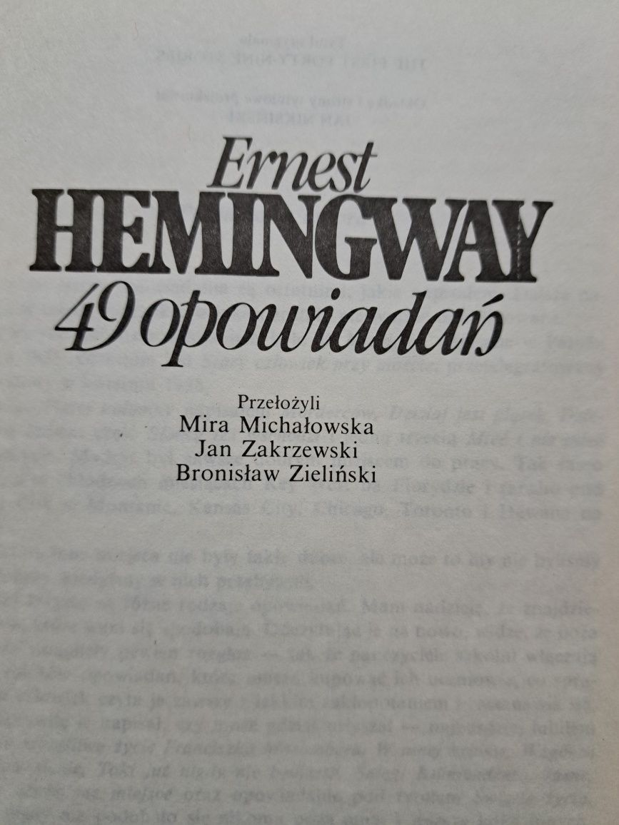 Ernest Hemingway 49 opowiadań