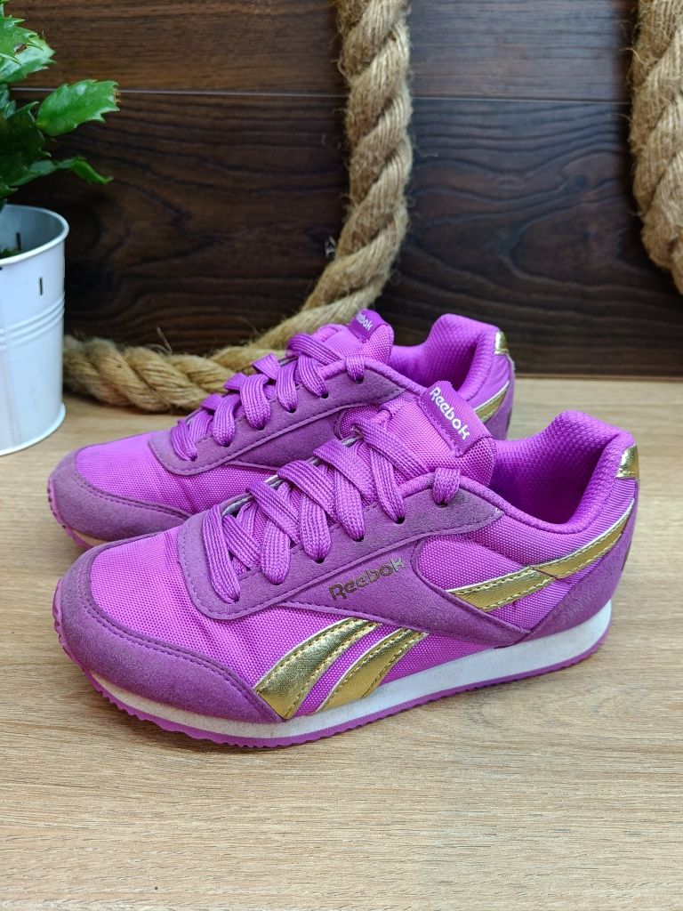 Fioletowe dziecięce buty sportowe sneakersy Reebok 30