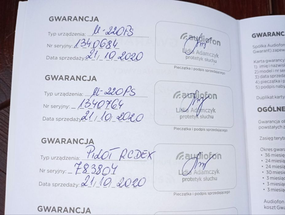 Aparat słuchowy Widex Unique lewy i prawy