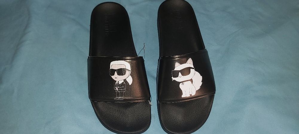 KARL LAGERFELD 42 - 43 klapki męskie nowość made in Italy