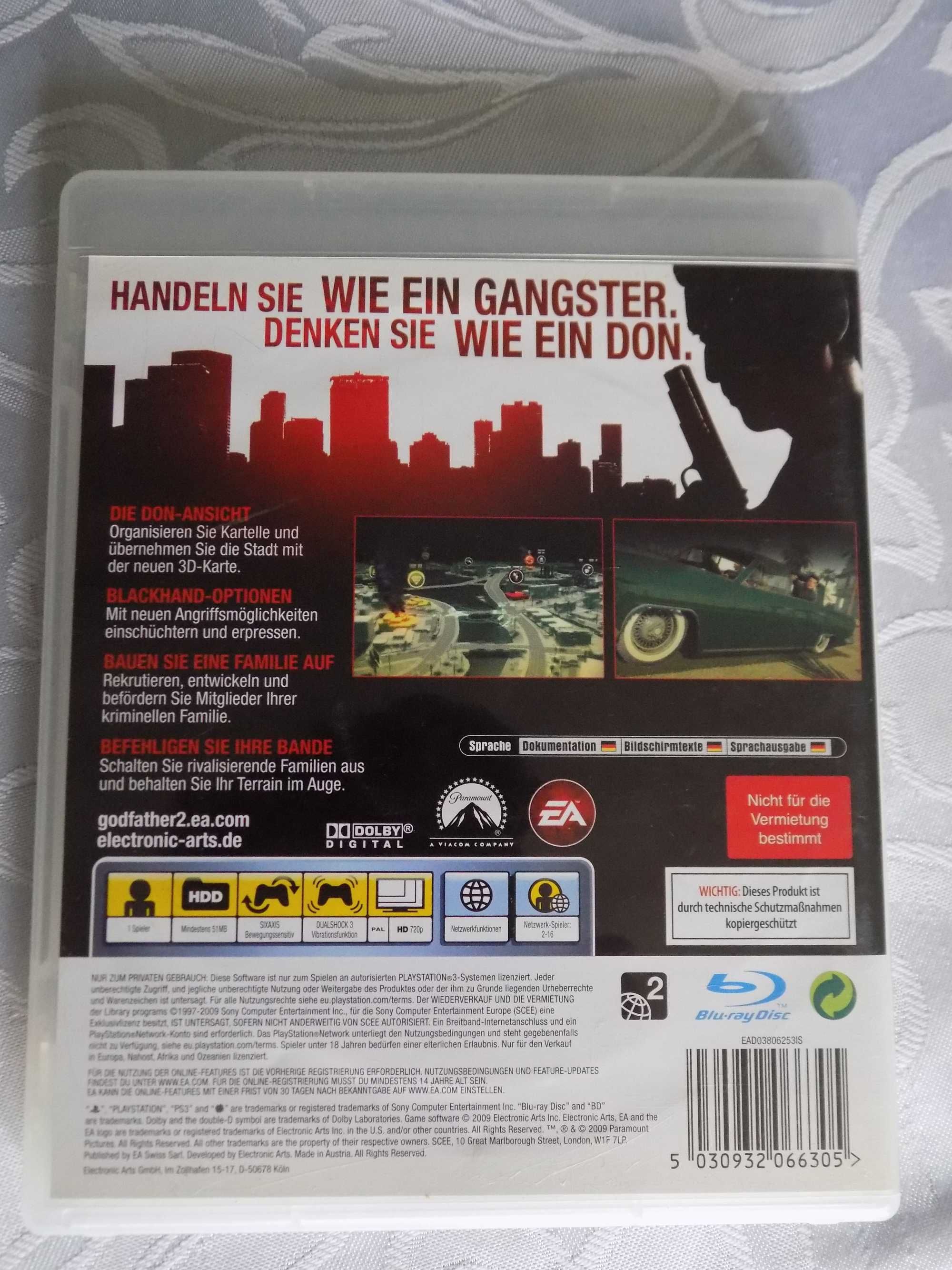 Ojciec Chrzestny II po niemiecku - Der Pate 2, na SONY PlayStation 3!!
