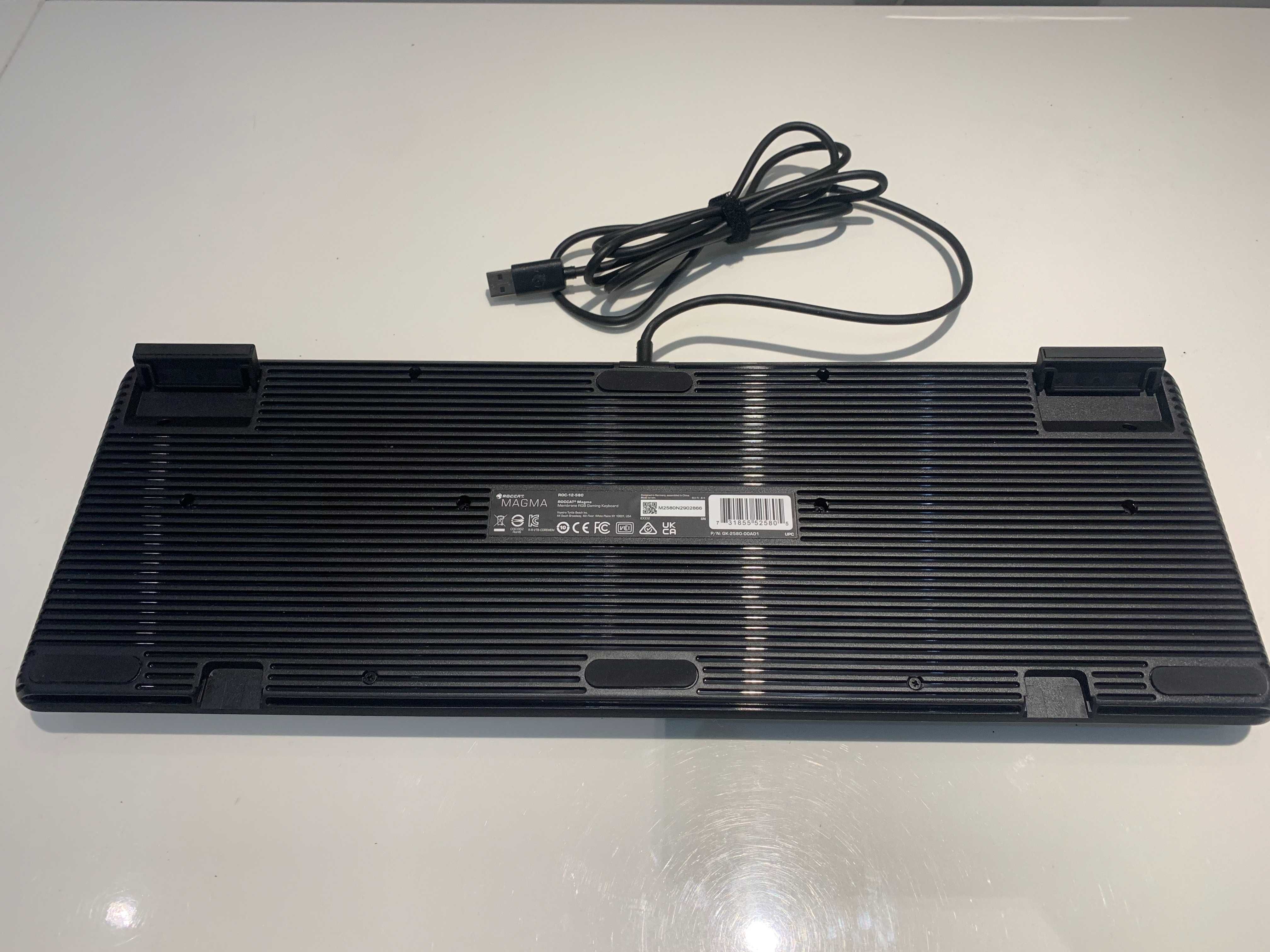 Roccat Magma membranowa klawiatura RGB układ DE czarna (z defektem)