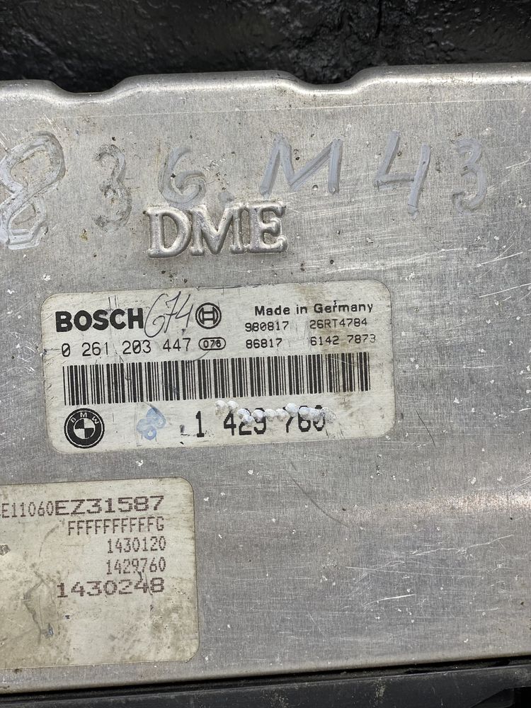 Мозгі Двигуна М43 Bmw E36 ЕБУ BOSCH
