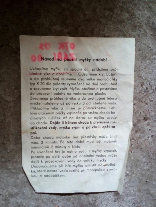 Zmywarka gaby electric zabawka z czasów Prl-u