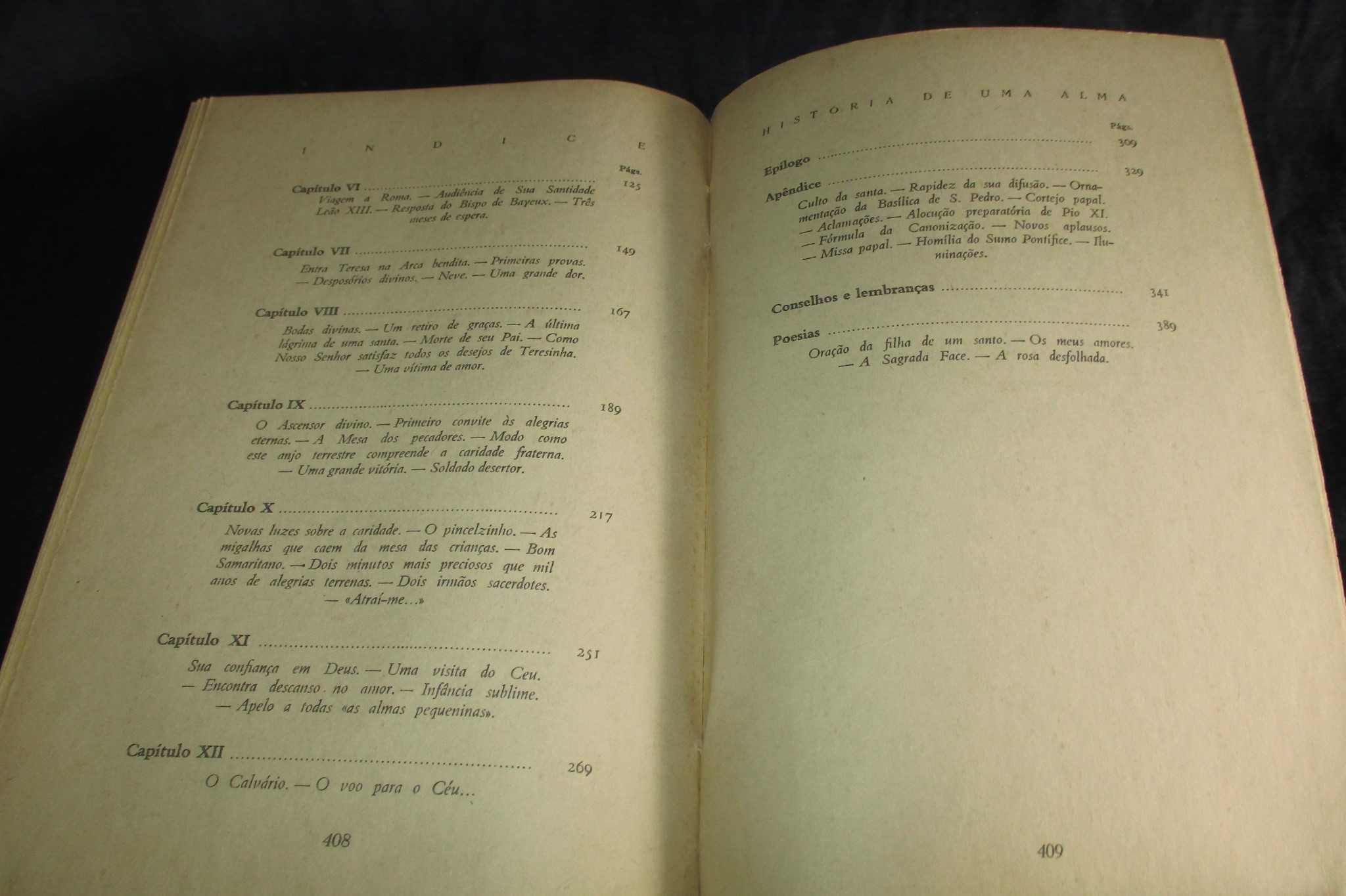 Livro Santa Teresa do Menino Jesus História de uma Alma 1978