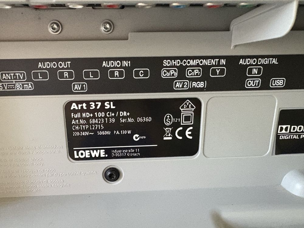 Telewizor  Loewe ART 37 SL Lcd