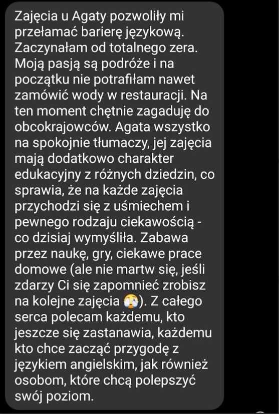 Korepetycje Angielski