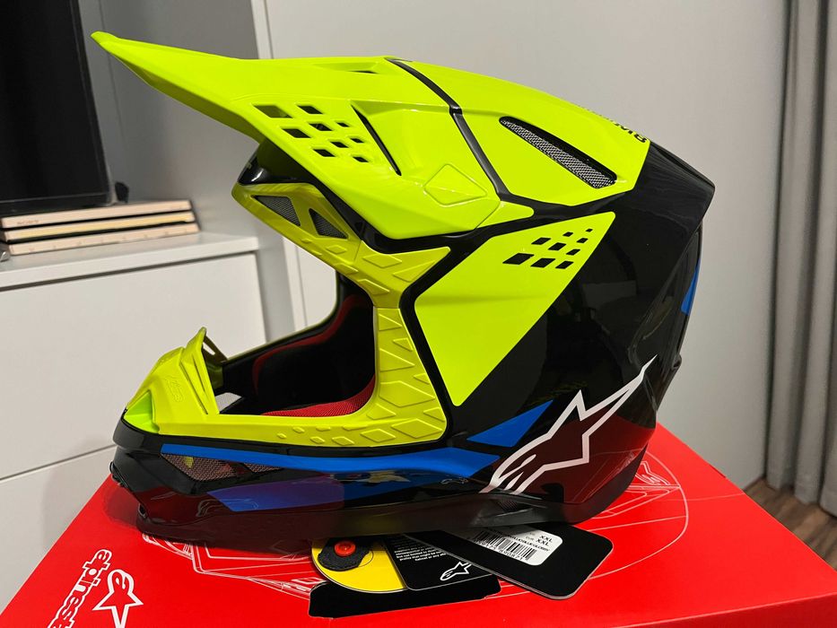 Kask Alpinestars SM8 Supertech Factory Black MX(cross,quad,enduro,mtb)