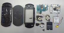 PSP Street E1008 E1004 Корпус АКБ Шлейф Кнопки Джой Привод Крышка Гнез
