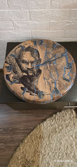 Годиник з дуба мореного ручна робота