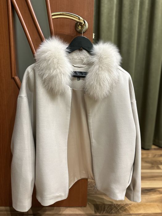 Пальто з кашеміру ,норка