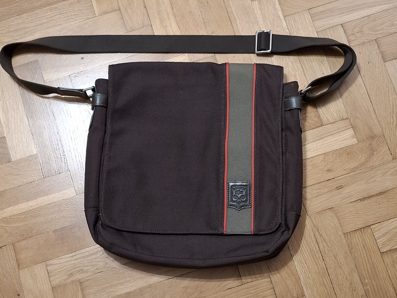 Lacoste torba męska brązowa