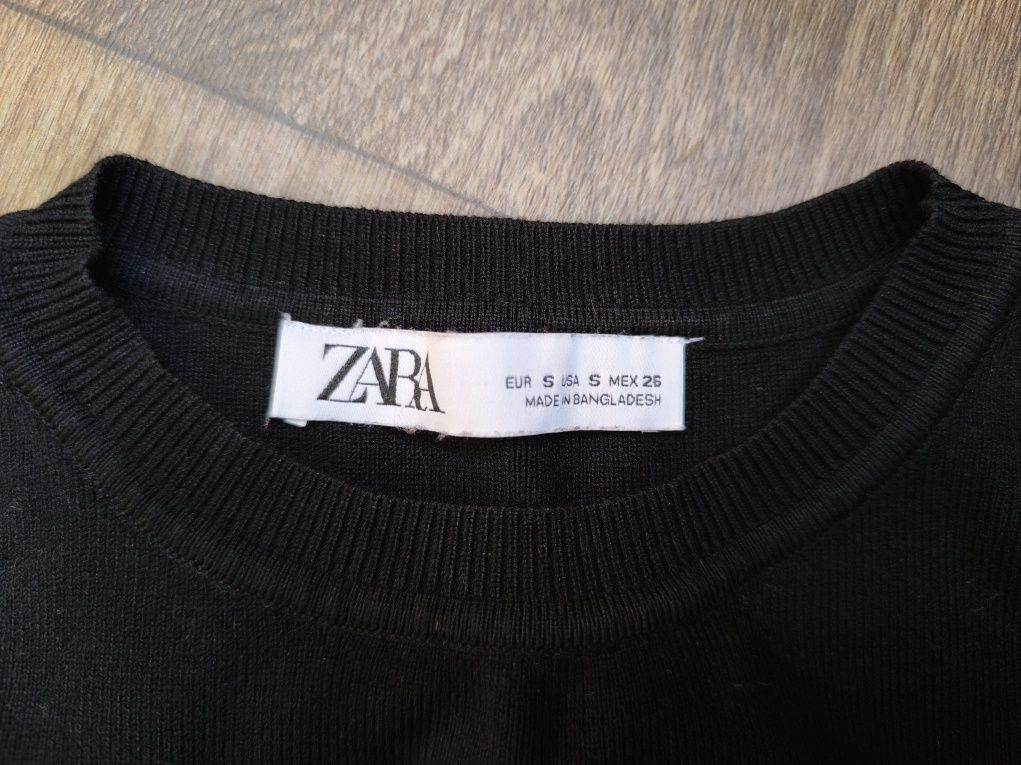 Топ вкорочений майка класична жилетка під в'язку zara