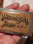 Vintage pasek Wrangler i Jimi Hendrix skóra naturalna