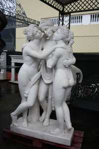 Escultura "As Três Graças" em Mármore - PROMOÇÃO -