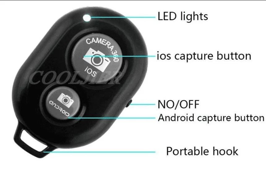 Mini Tripé Flexível c/ Obturador Camera Remoto Bluetooth