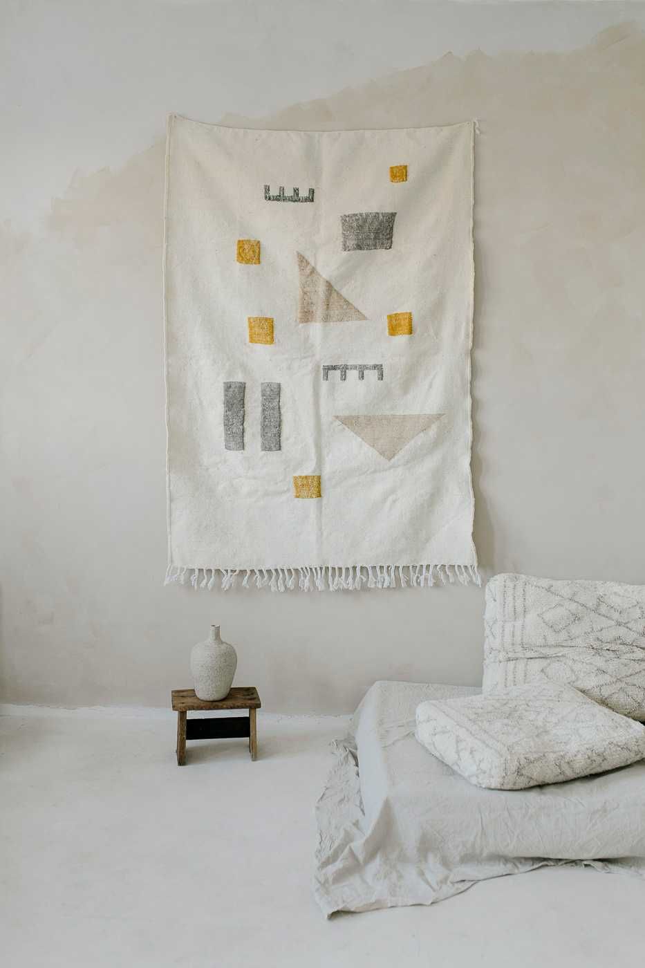 Narzuta, kilim z wełny ręcznie tkany w Maroku na zamówienie!