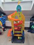 Fisher price TOR zjeżdżalnia garaż Little People