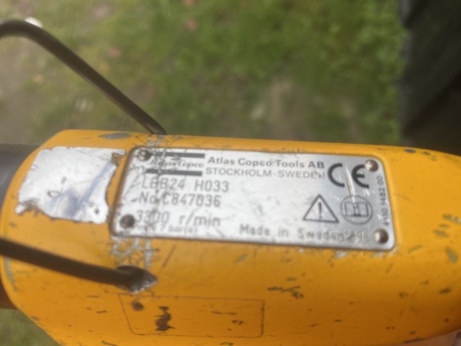 Wiertarka pneumatyczna, wiertnik pneumatyczny ATLAS COPCO, faktura
