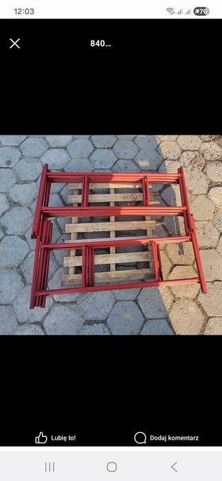 Rusztowanie warszawskie duże ilości plus podesty kółka