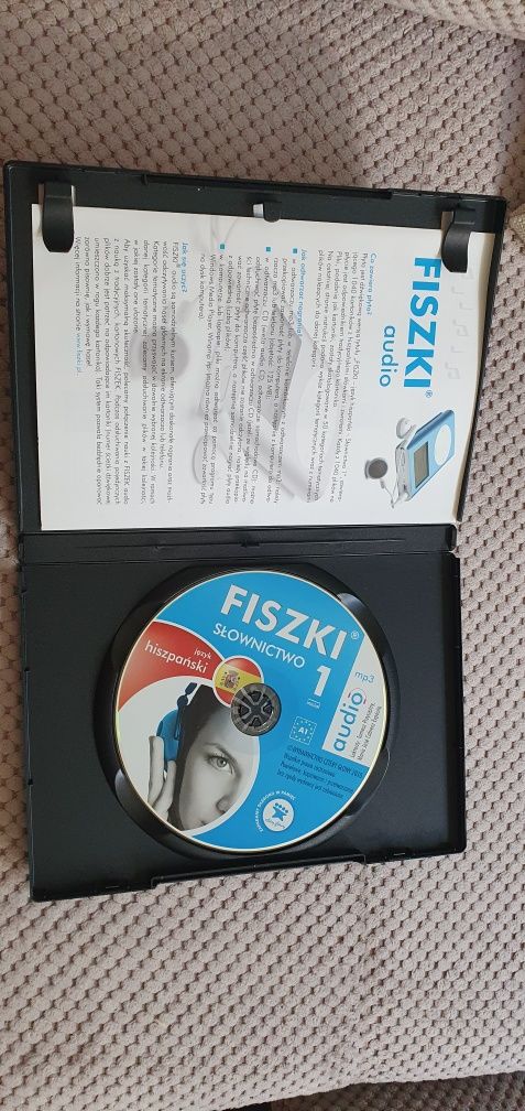Fiszki słownictwo 1, hiszpański, płyta CD