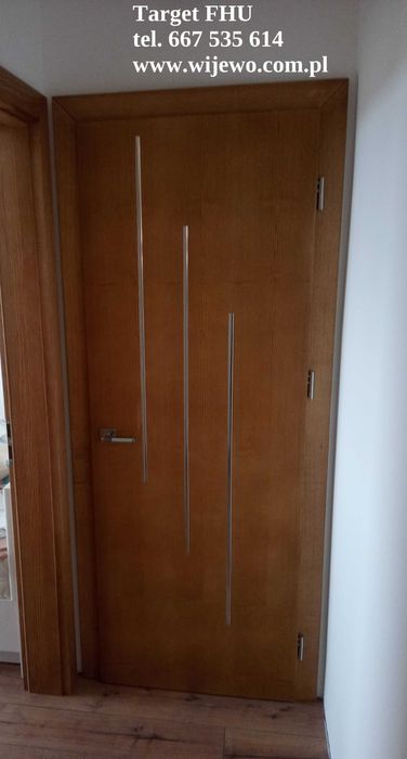 DRZWI WEWNĘTRZNE Drewniane JESIONOWE Montaż Transport Producent