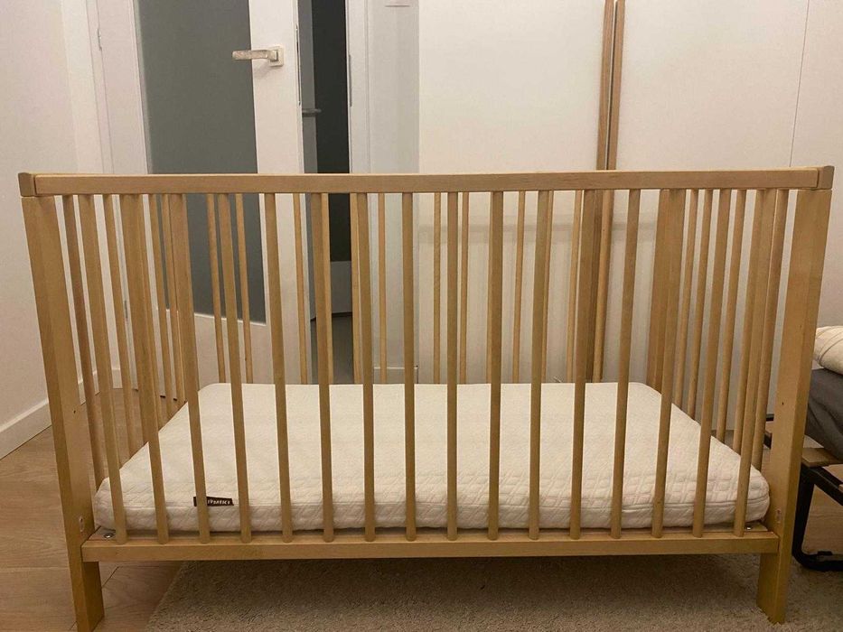 Łózeczko Ikea z materacem