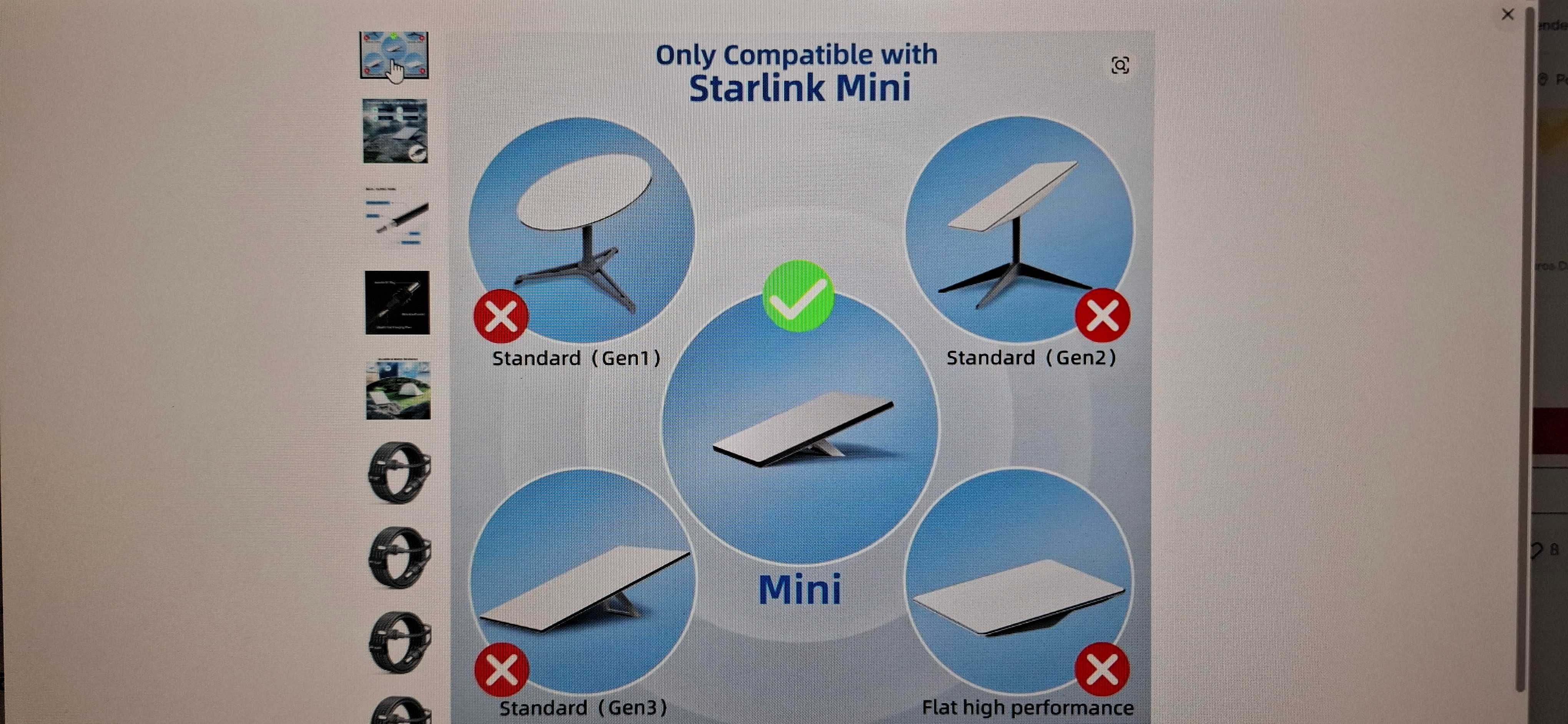 B04B-Novo cabo de alimentação para Starlink Mini DC para DC