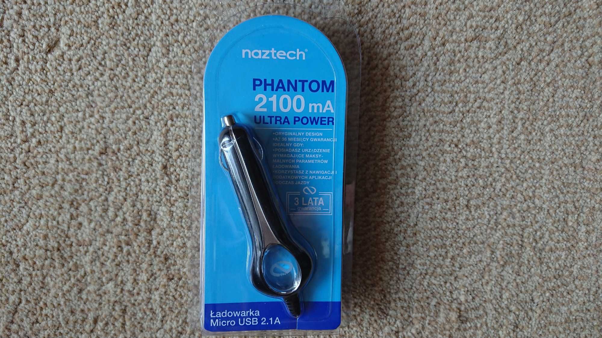 Ładowarka Naztech Phantom Micro USB 2.1A