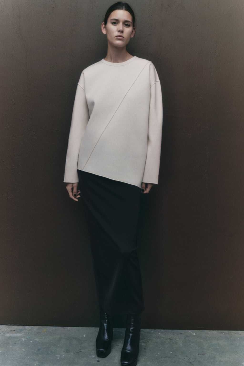 Zara Bluza asymetryczna M