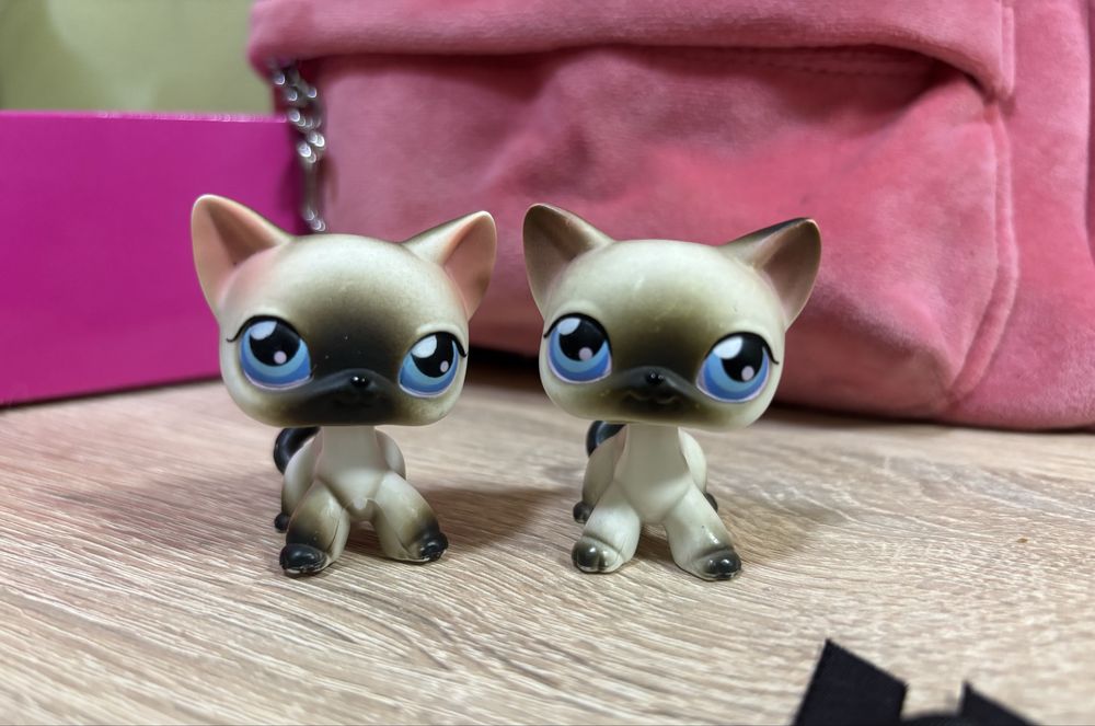 Lps cats лпс стоячки сіамськи котики оригінал
