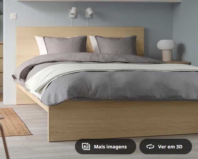 Cama Casal, com Estrado e Colchão