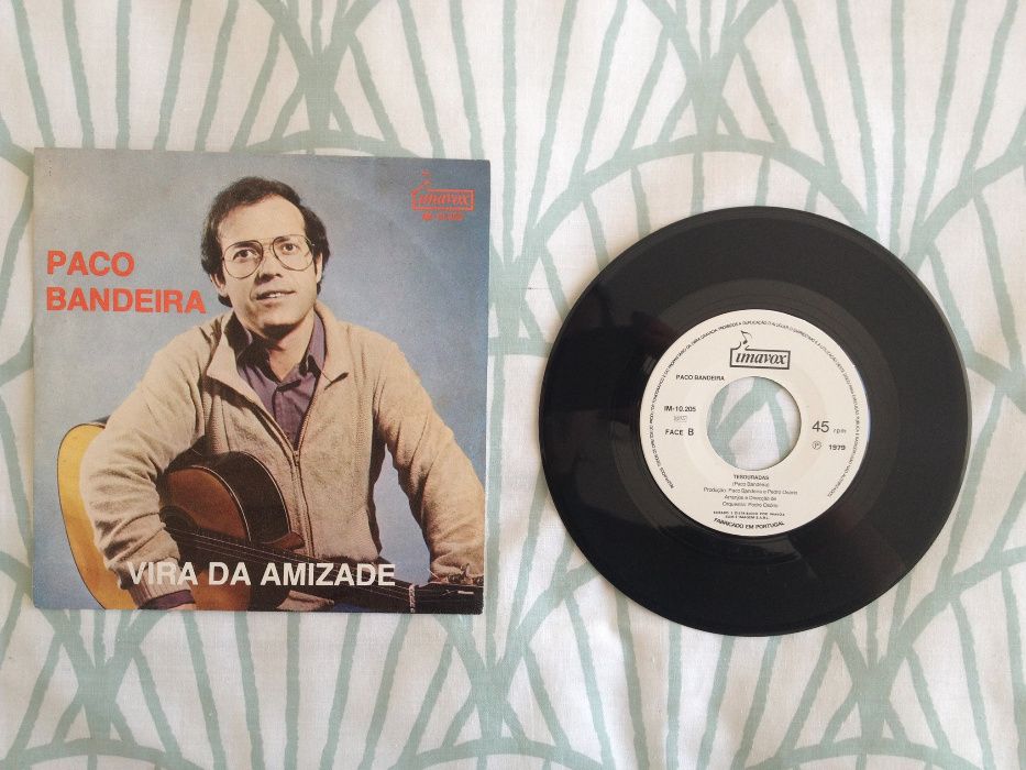 Disco vinil 45rpm: Paco Bandeira "Vira da Amizade" (vintage)