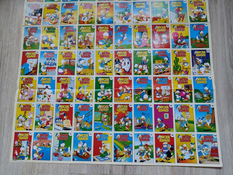 Plakat Kaczor Donald, Donald Duck, Disney, 100 numerów