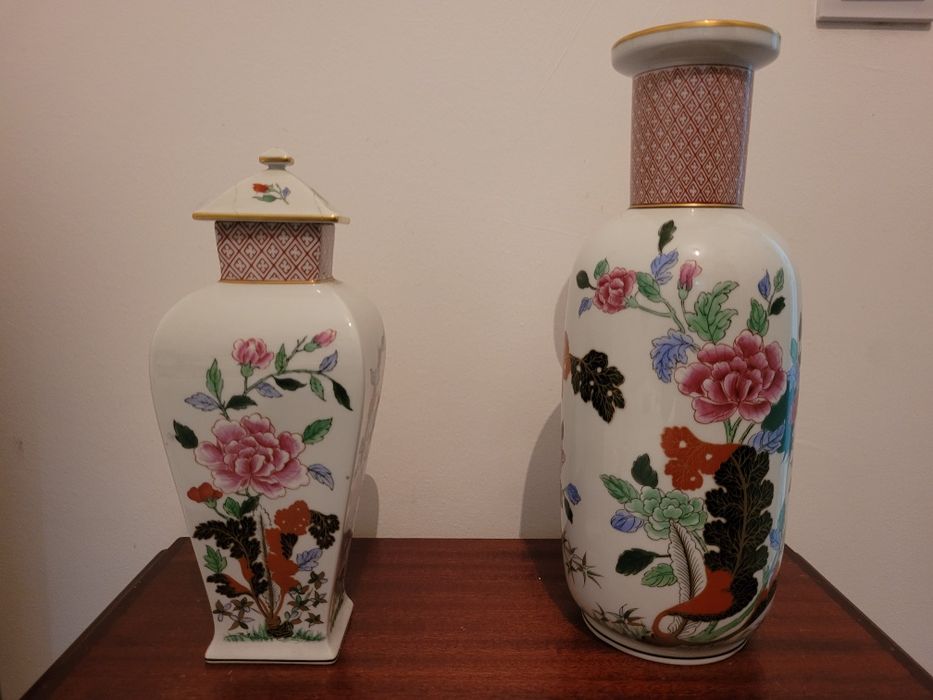 Conjunto de jarra e pote Vista Alegre “Chengtu