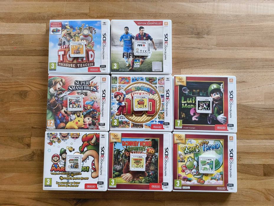 conjunto de 8 jogos para nintendo 3DS/2DS