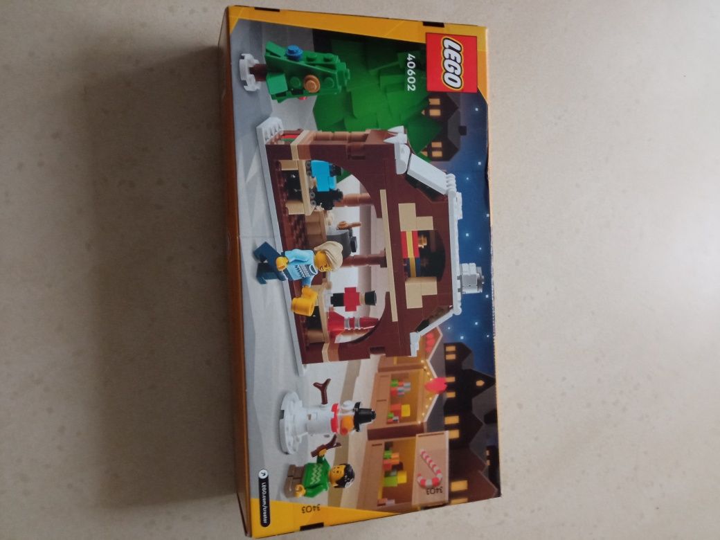 Nowe LEGO Creator 40602 Zimowe stoisko i LEGO 40484 Podwórko Świętego