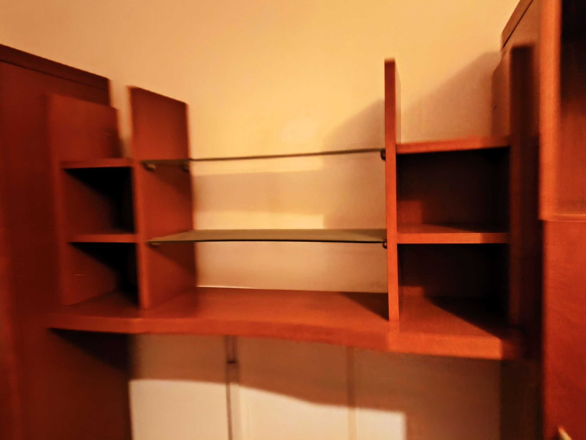 Conjunto Completo Moveis de Sala e Mesa de Jantar em Cerejeira Maciça