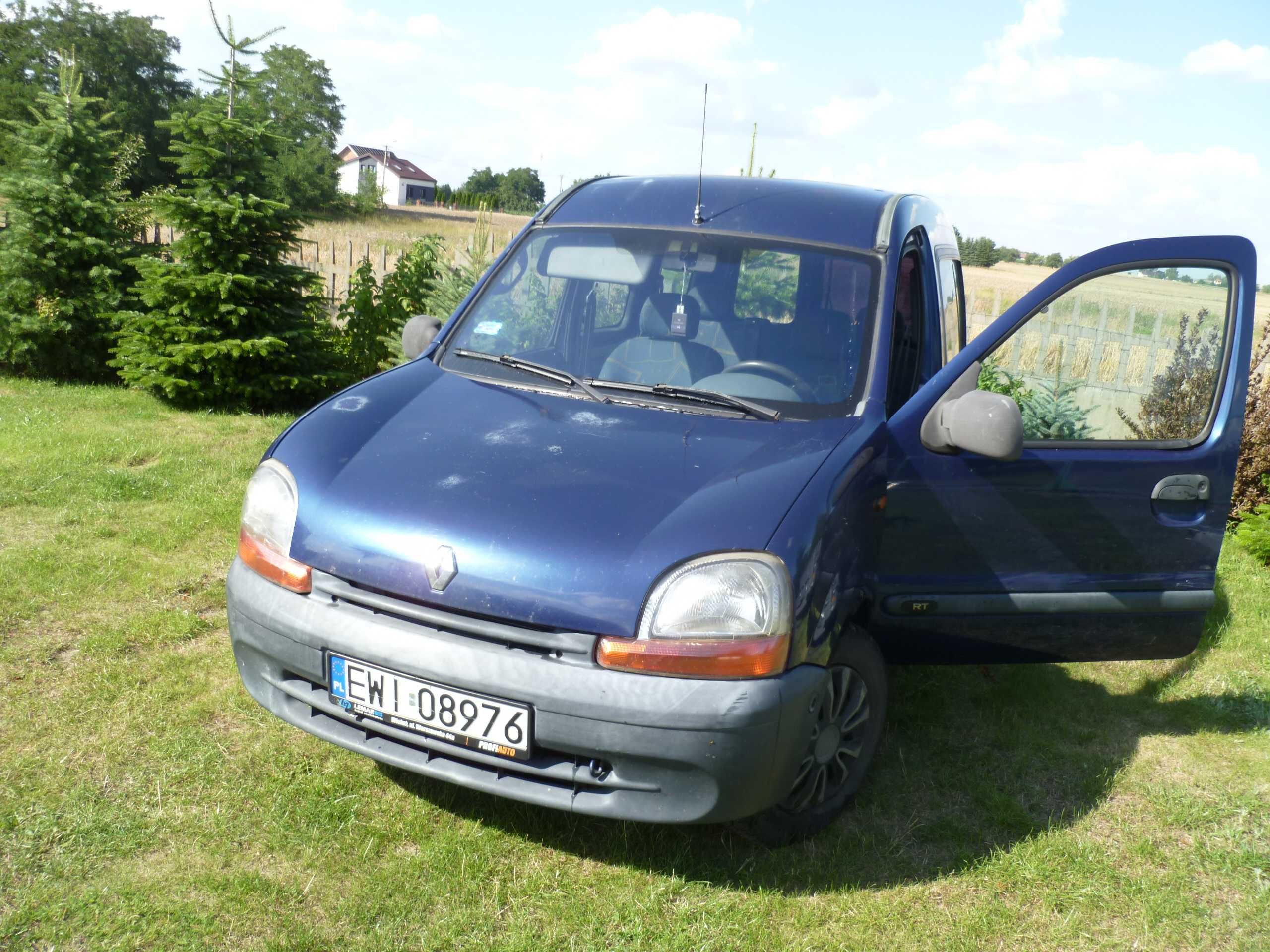 Renault Kangoo 1,4 benzyna + LPG + hak pożyteczne stworzenie na budowę