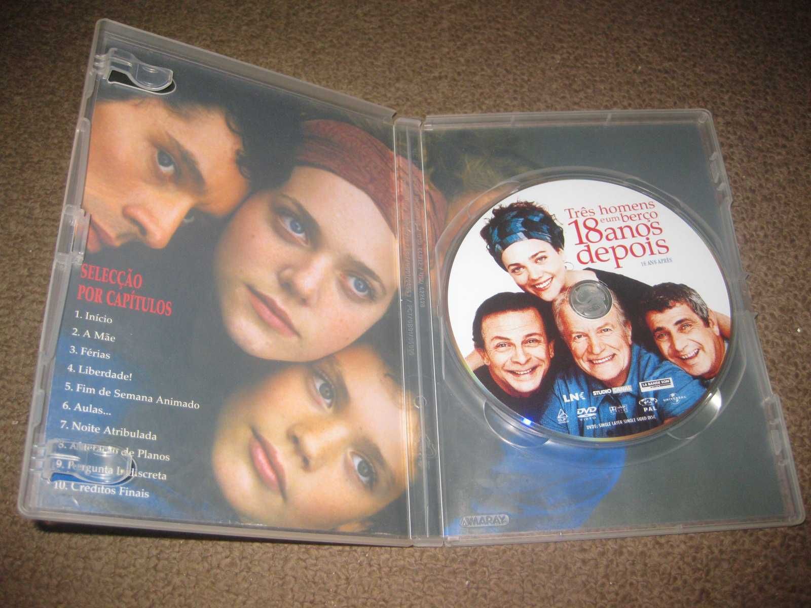 DVD "Três Homens e Um Berço, 18 Anos Depois" Raro!