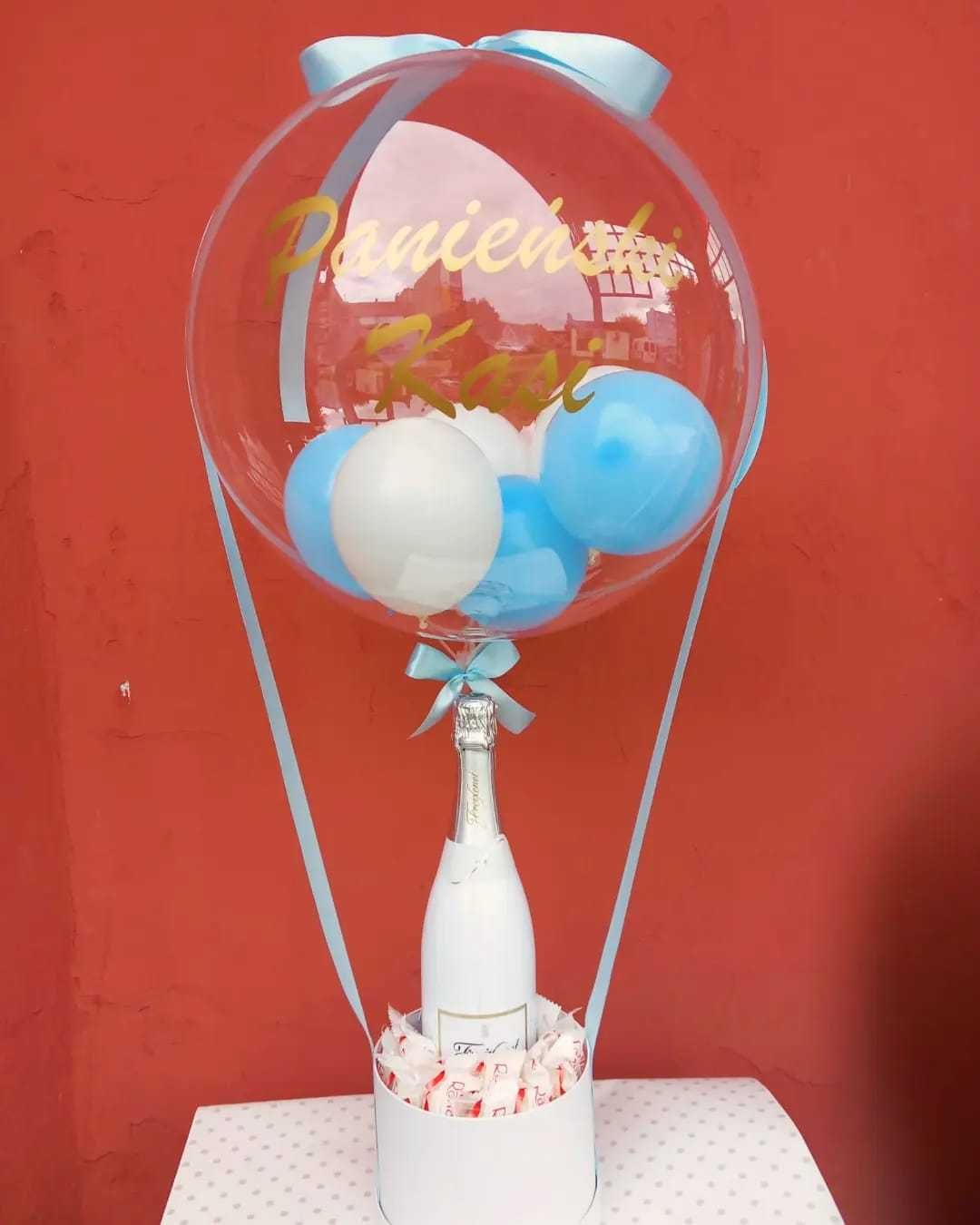 Ballonbox,flowerbox, balon krystaliczny,bobo,Bukiet słodyczy, balonbox