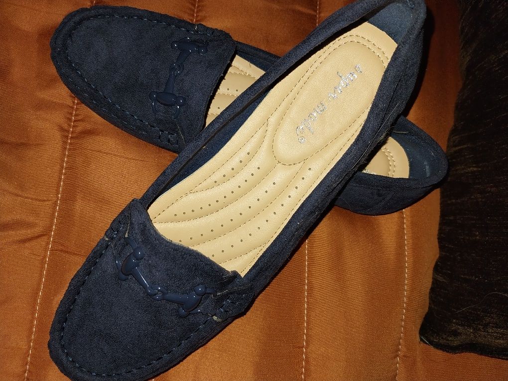 Mocassin azul escuro 40 novos