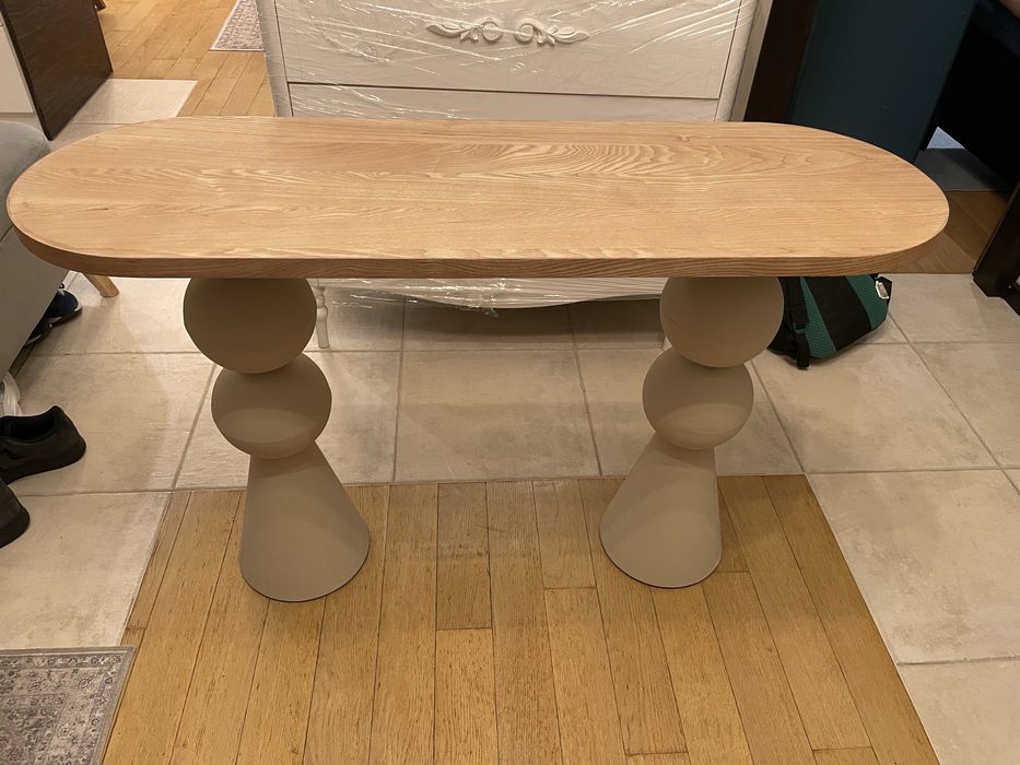Konsola / Stolik 120 x40 cm z fornirowanym blatem