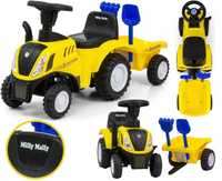 Traktor New Holland Zabawka Dla Dzieci Z Przyczepką Traktorek Pchacz
