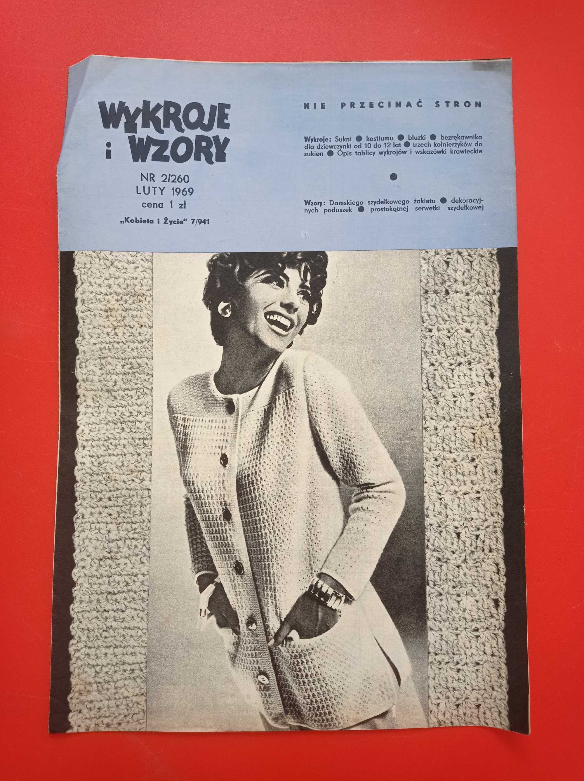 Wzory i wykroje, Kobieta i życie, luty 1969