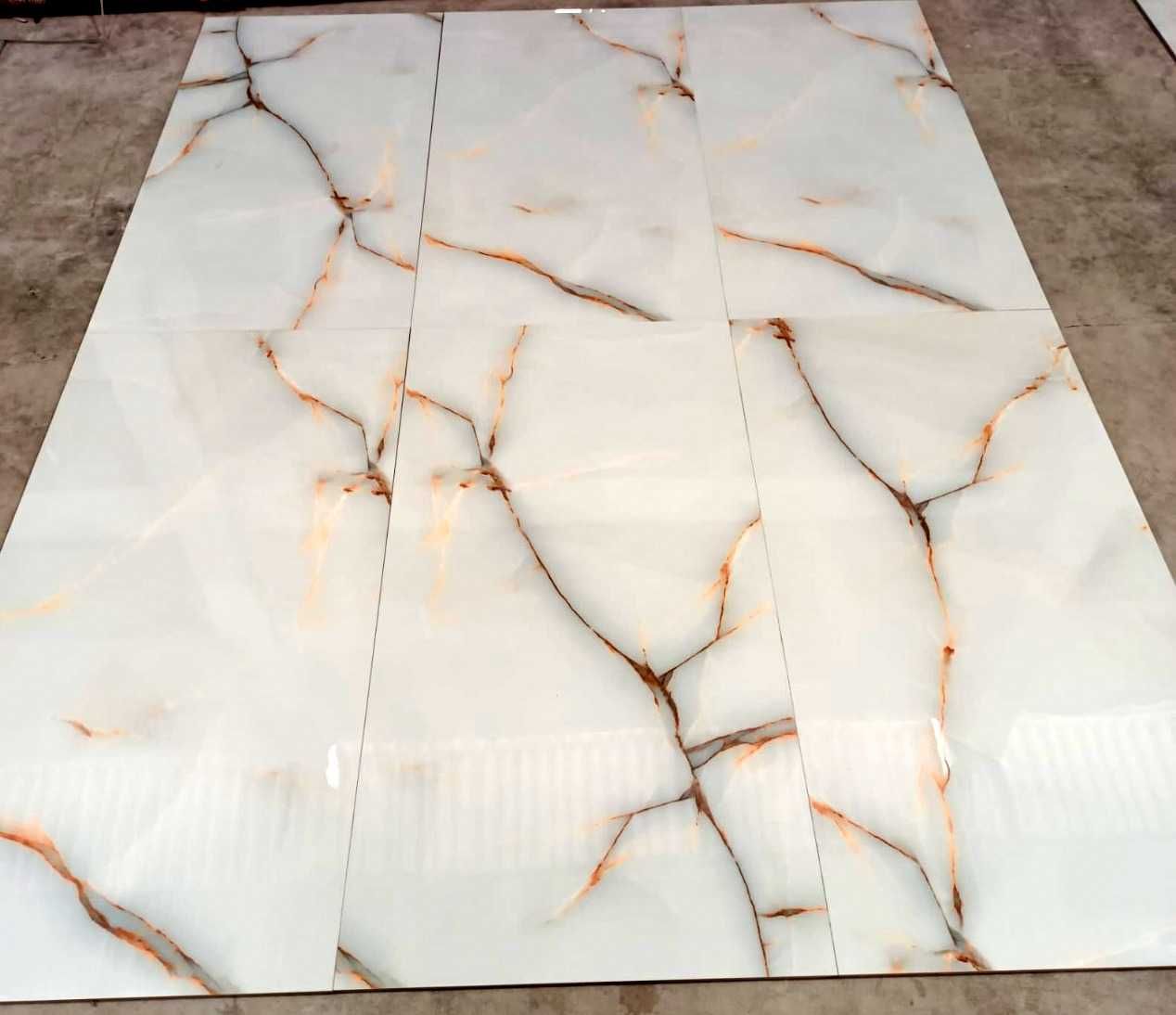 Płytki marmurowe 120x60 WYSOKI POŁYSK złoto ŻYŁKA gat.1