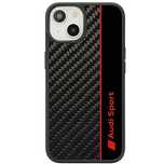 Etui Audi Carbon Fiber Stripe na iPhone 14 - czarne