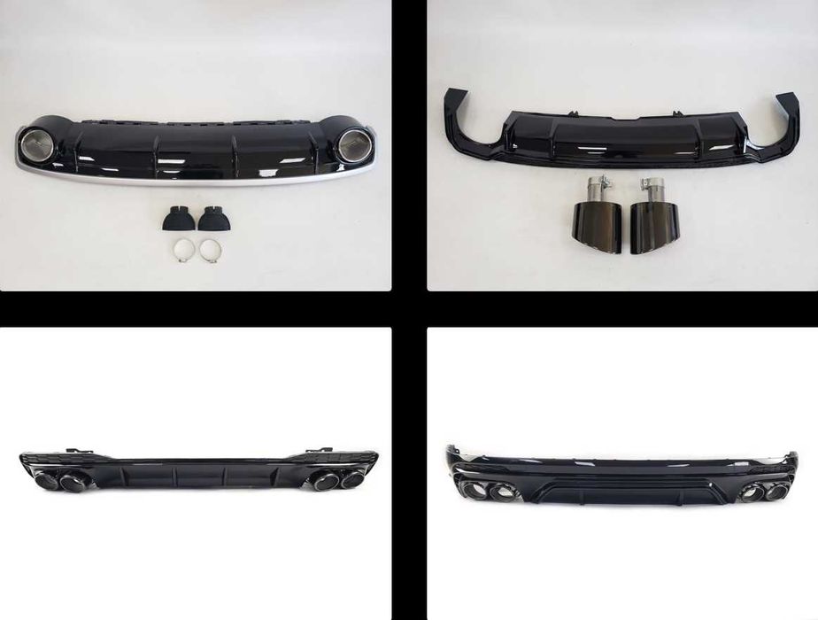 Диффузор на Audi А3 А4 А5 A6 A7 RS ауді s4 B9 S5 A6 A7 S-line RS3 rs7