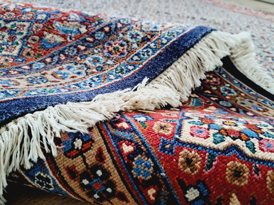 Luksusowy Irański welnainy ręcznie tkany dywan Moud 200x200cm