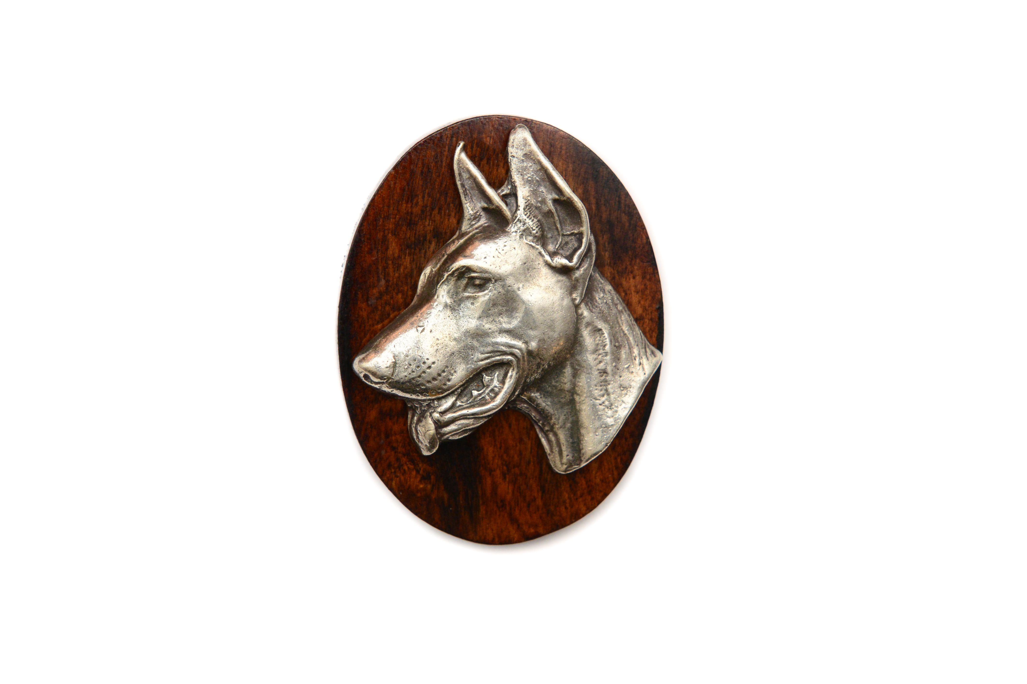 Doberman broszka clipring drewniany Art-Dog